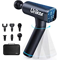 Urikar Pistola de Masaje Muscular- Pistola Masajeadora de Músculos Tejido Profundo con Manija 180° Giratoria- Massage…